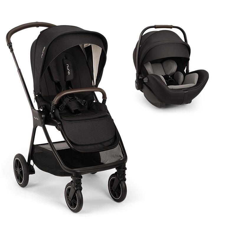 Poussette Duo Triv Next + Siège auto Arra Flex Caviar - nuna