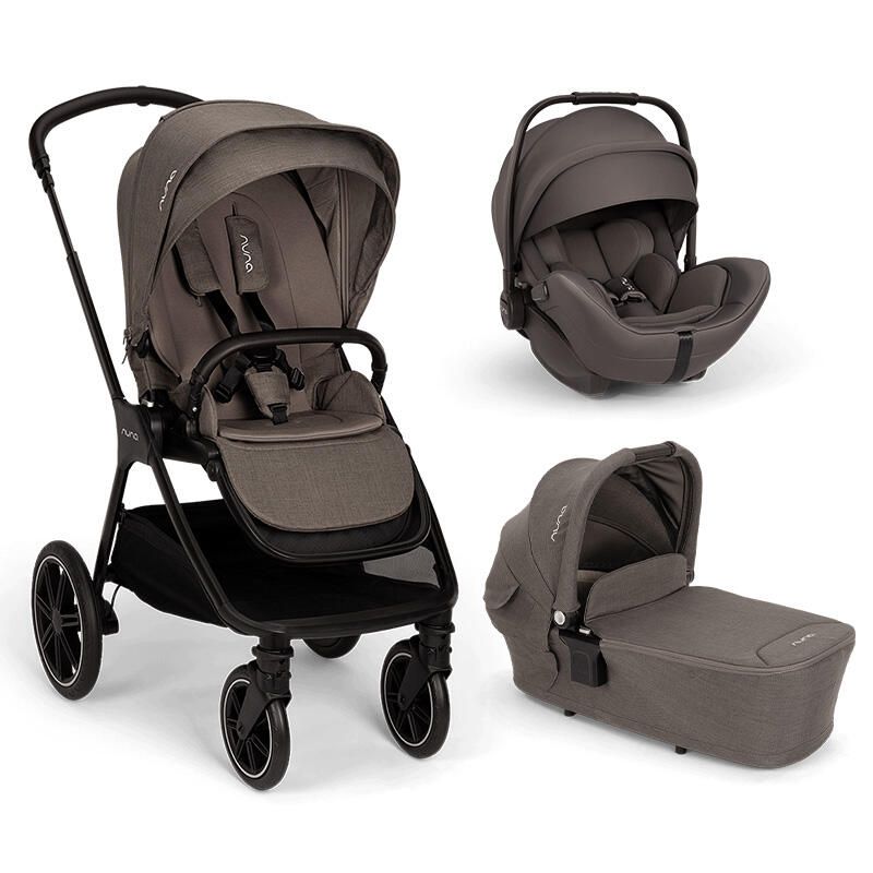 Poussette Trio Triv LX + Siège auto Arra Flex 2 + Nacelle Lytl Thunder - nuna