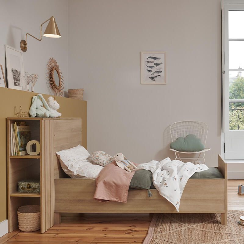 Chambre Trio Calypso Lit bébé évolutif 70x140cm + Commode + Armoire - galipette