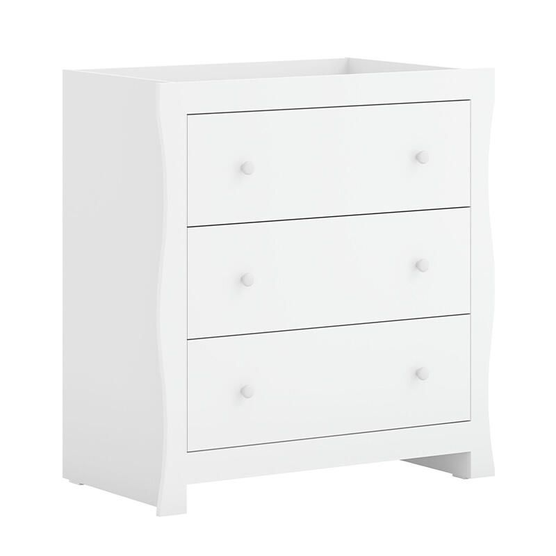Commode à langer 3 tiroirs Veli Blanc - vox