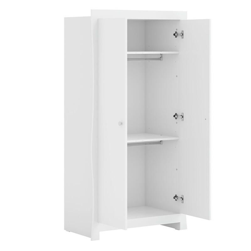 Armoire 2 portes Veli Blanc - vox