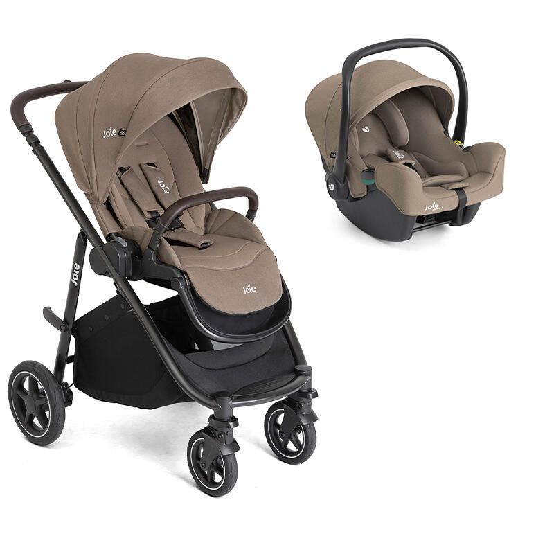 Poussette Duo Versatrax + Siège auto i-Snug 2 Cashew - joie