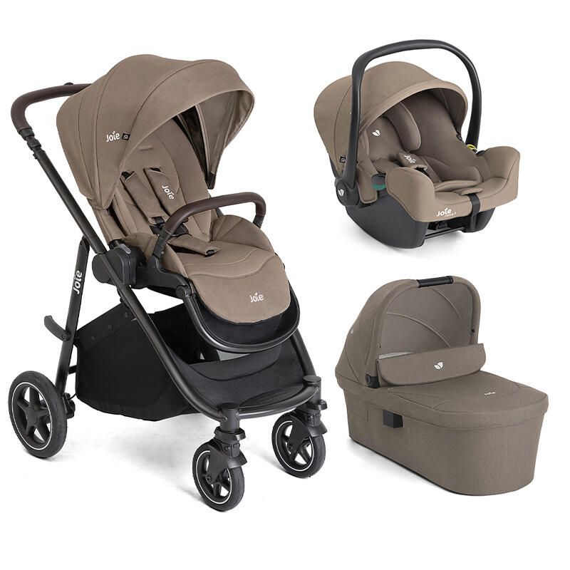 Poussette Trio Versatrax + Siège auto i-Snug 2 + Nacelle Ramble XL Versatrax V2 Cashew - joie