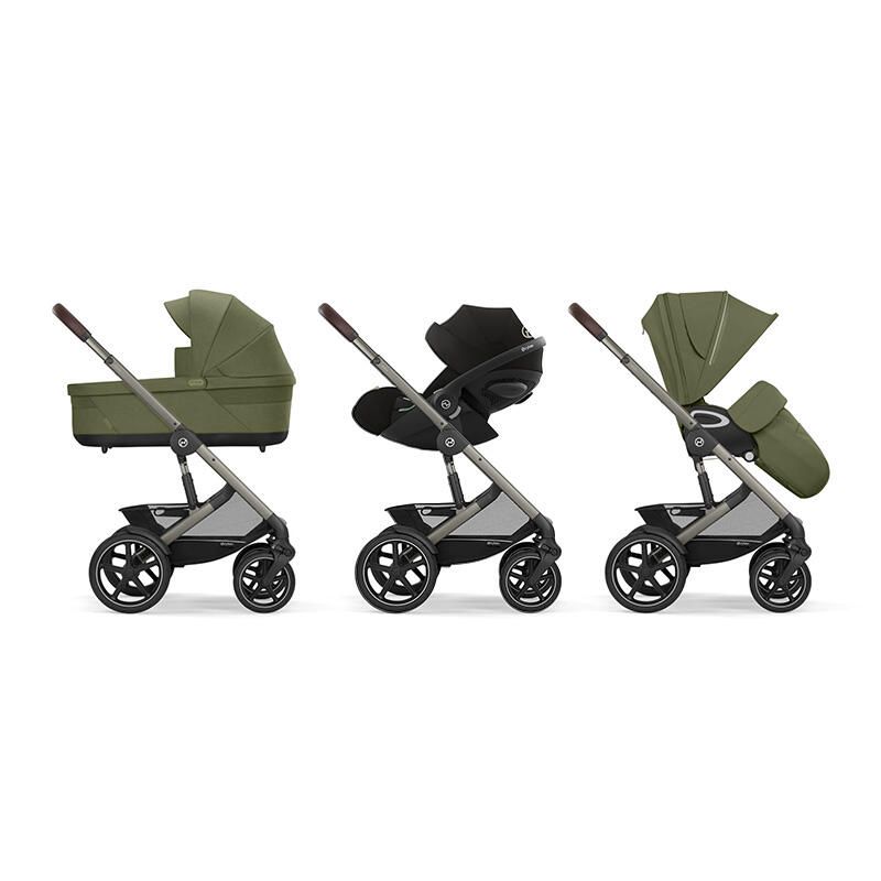Poussette Trio Talos S Lux + Siège auto Cloud G3 Plus + Nacelle S Lux Moss Green - cybex