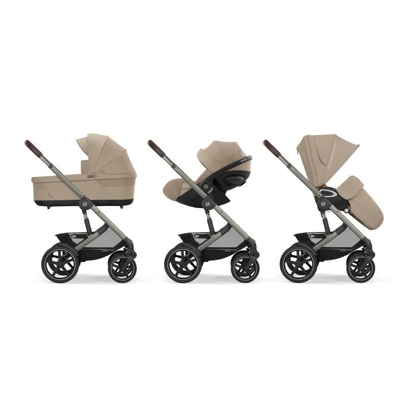 Poussette Trio Talos S Lux + Siège auto Cloud G3 Plus + Nacelle S Lux + Base G3 Set XL Almond Beige - cybex