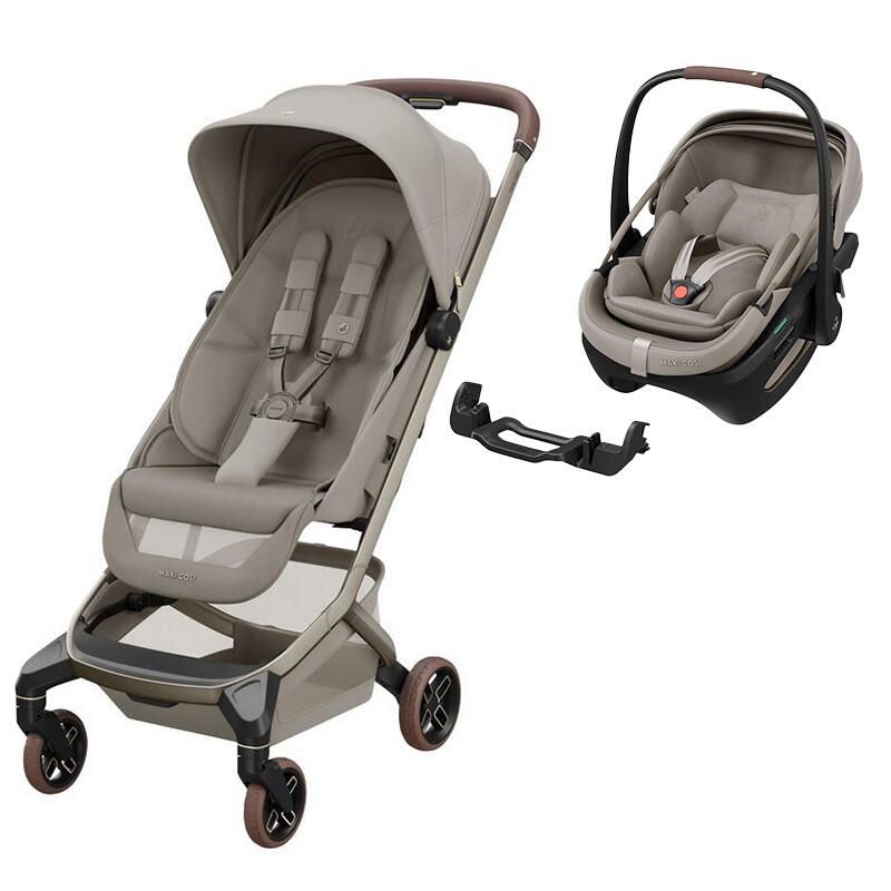 Poussette Duo Fame Cabin + Siège auto Coral Slide Pro Sapphire Sand - maxi cosi