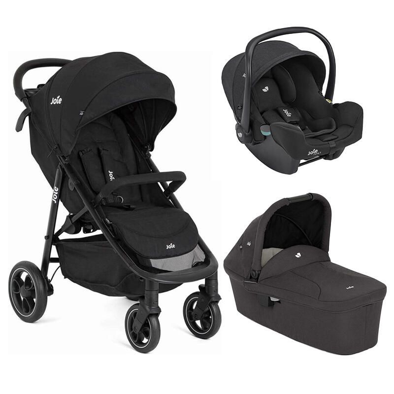 Poussette Trio Litetrax + Siège auto i-Snug 2 + Nacelle Ramble Shale - joie