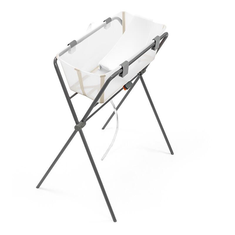 Baignoire Flexi Bath + Support + Transat de bain nouveau-né Sandy Beige - stokke
