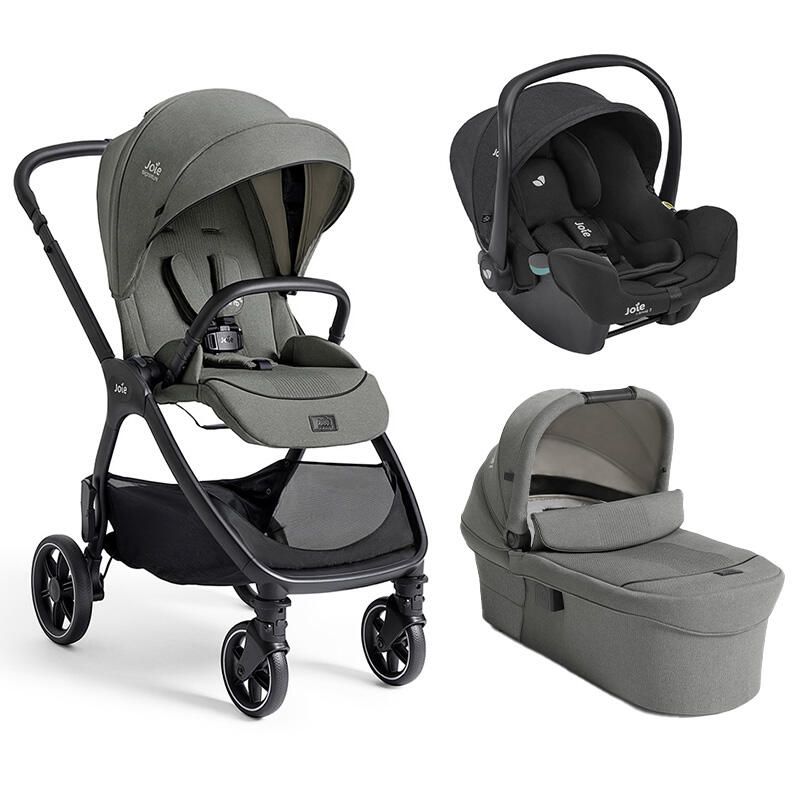 Poussette Trio Valora + Siège auto i-Snug 2 + Nacelle Ramble XL V2 Evergreen - joie