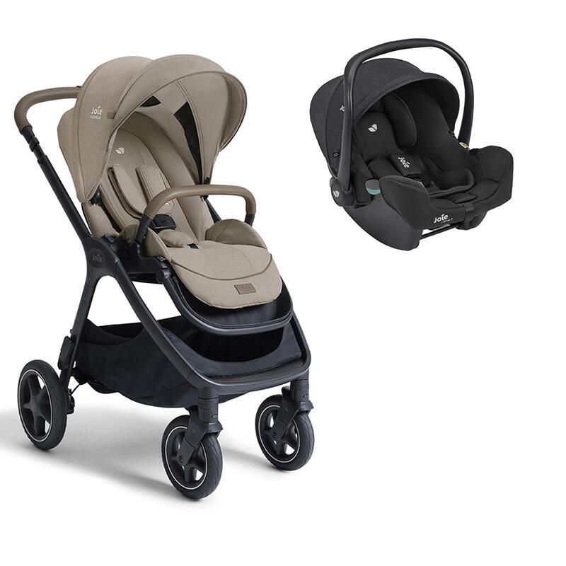 Poussette Duo Finiti + Siège auto i-Snug 2 Sandstone - joie