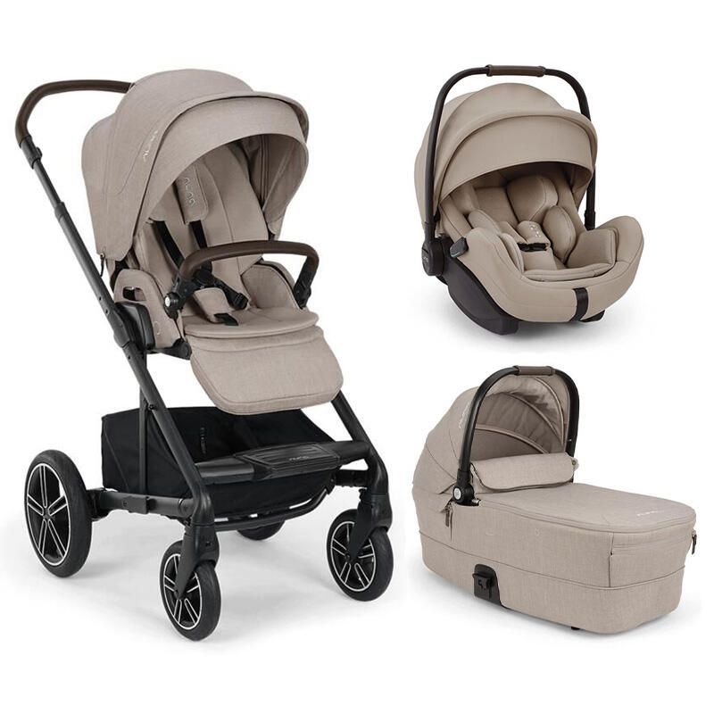 Poussette Trio Mixx Next + Siège auto Arra Flex 2 + Nacelle Mixx Next Chateau - nuna