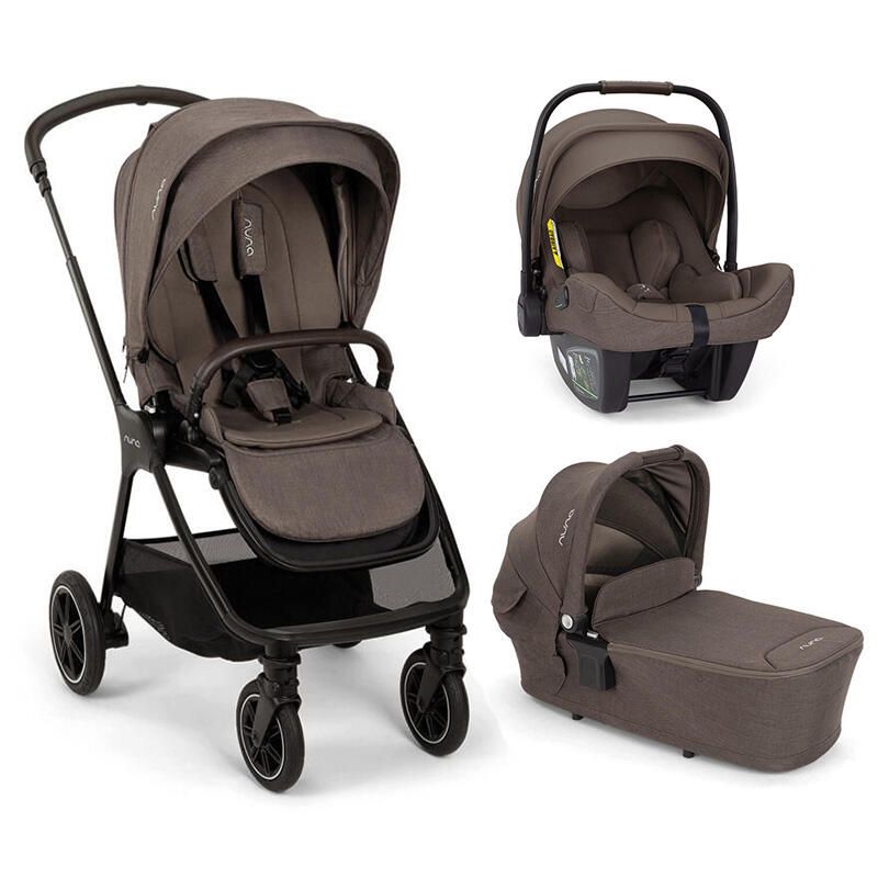 Poussette Trio Triv Next + Siège auto Pipa Next + Nacelle Lytl Chestnut - nuna