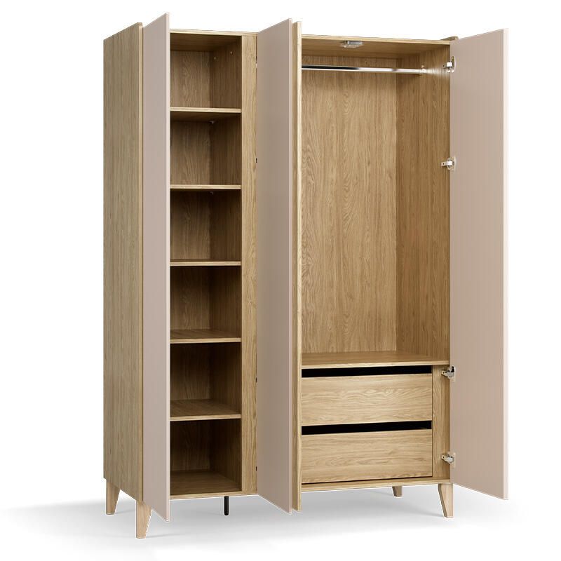 Armoire 3 portes Muve Chêne Sable Beige - vox