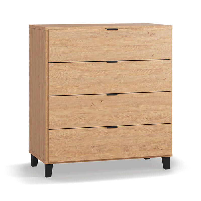 Commode 4 tiroirs Simple Chêne - vox