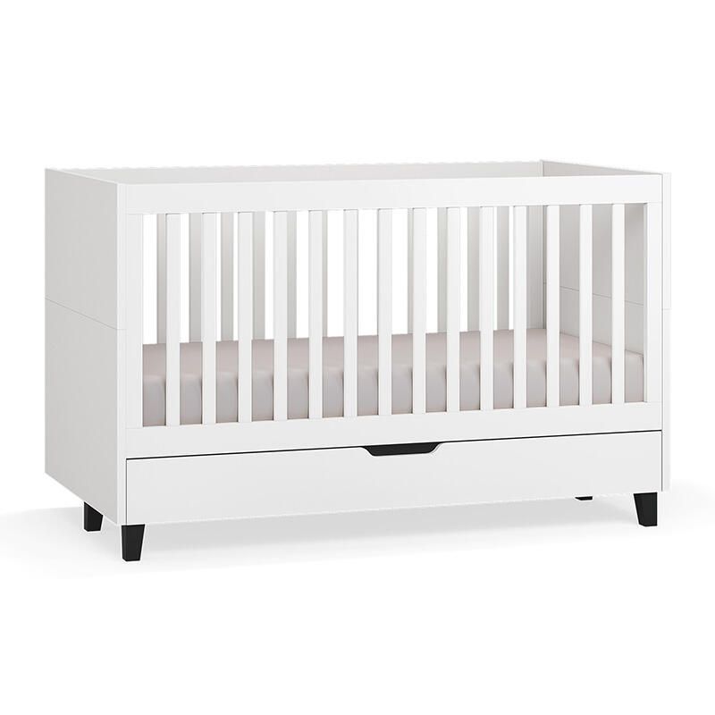 Lit bébé évolutif 70x140cm Simple Blanc - vox