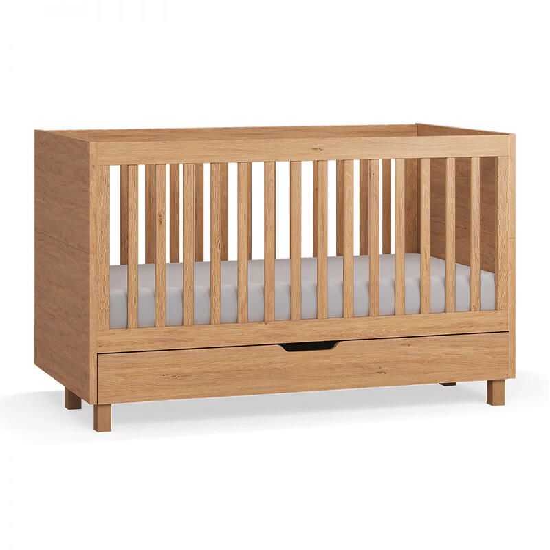 Lit bébé évolutif 70x140cm Simple Chêne - vox