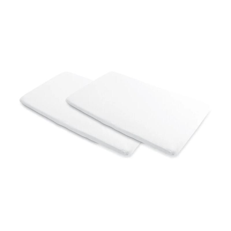 Lot de 2 draps-housses Merlin Blanc - maxi cosi