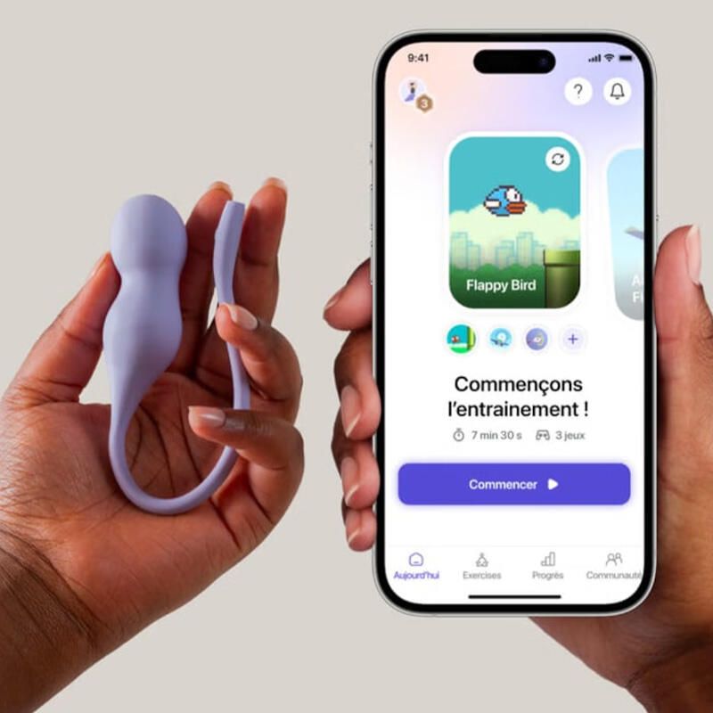 Sonde périnéale connectée Perifit Care+ Lilas - perifit