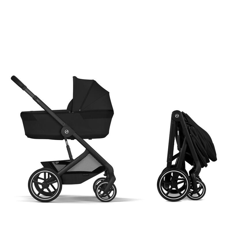 Poussette Duo Balios S Lux 4 + Nacelle pliable Balios Moon Black - cybex