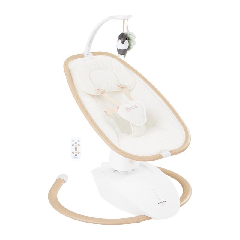 Balancelle électrique Swoon Hoop + Adaptateur secteur Sand - babymoov