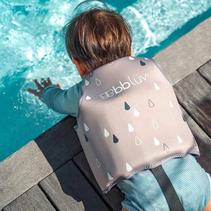 Veste de natation évolutive en néoprène Näj 18-36m Sand - bblÜv
