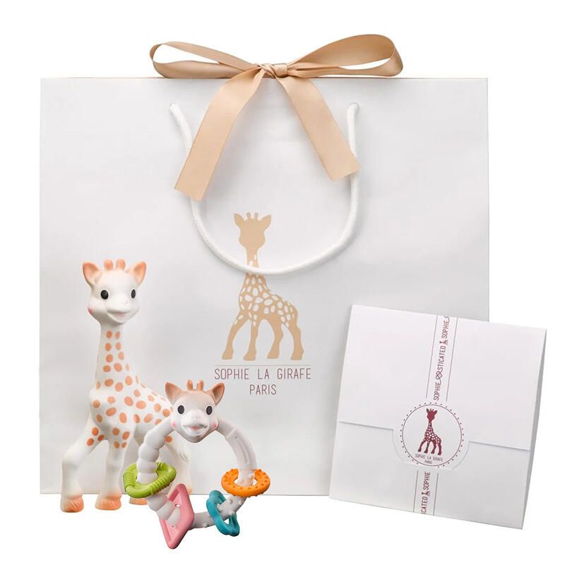 Coffret de naissance Sophie la girafe et Colo'rings Multicolore - vulli