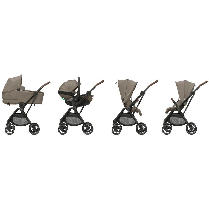Poussette Leona 2 Twillic Truffle - maxi cosi