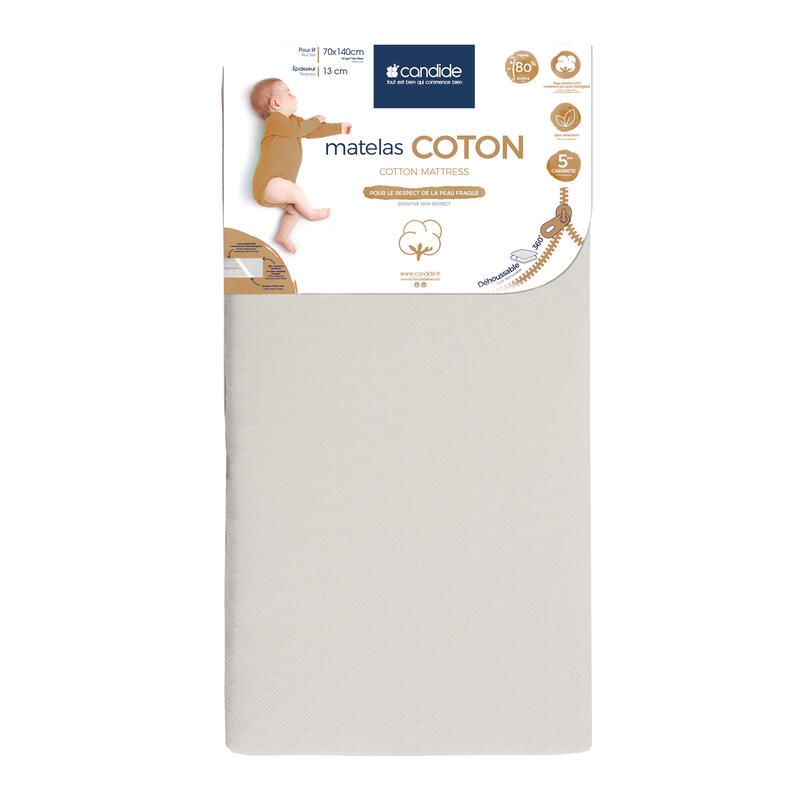 Matelas Coton 70x140cm - candide