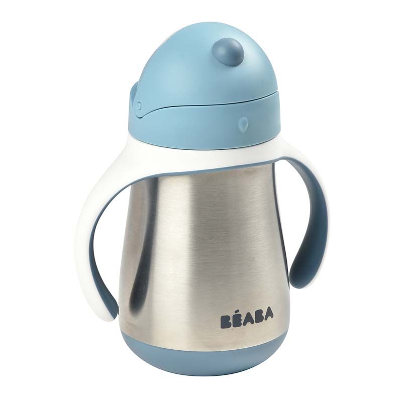 Tasse Paille Inox 250ml Windy Blue - beaba