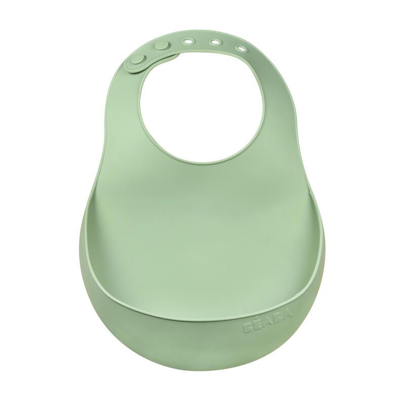 Bavoir Silicone Sage Green - beaba