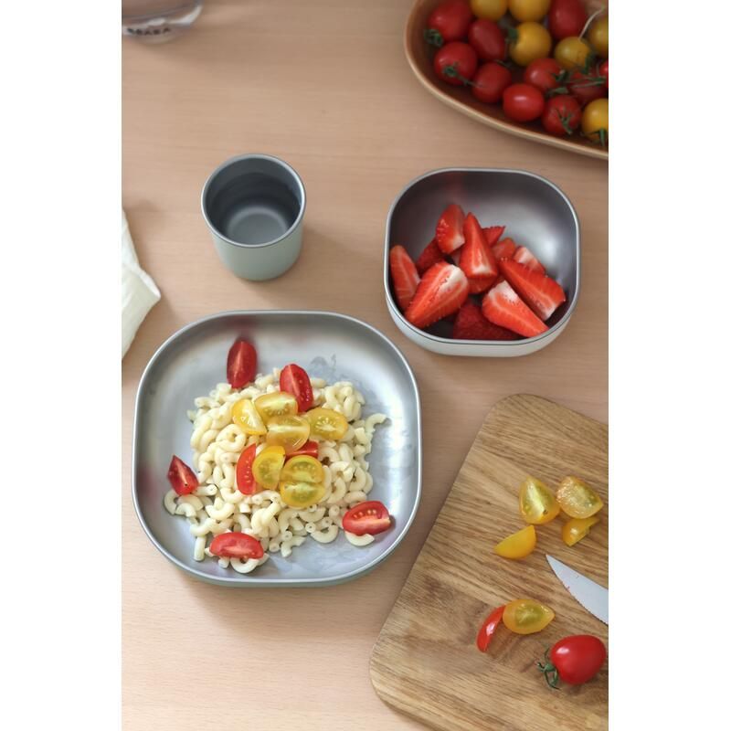 Coffret Repas Inox Sage Green - beaba