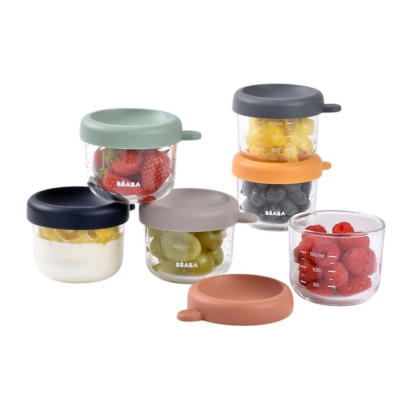 Coffret 6 Portions Verre Sunrise Color - beaba