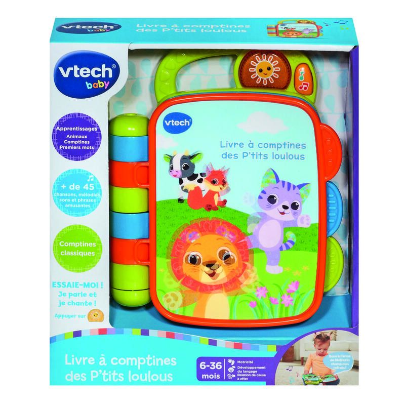 Livre A Comptines Des Ptits Loulou Multicolore Vtech Baby Vtech Baby - vtech