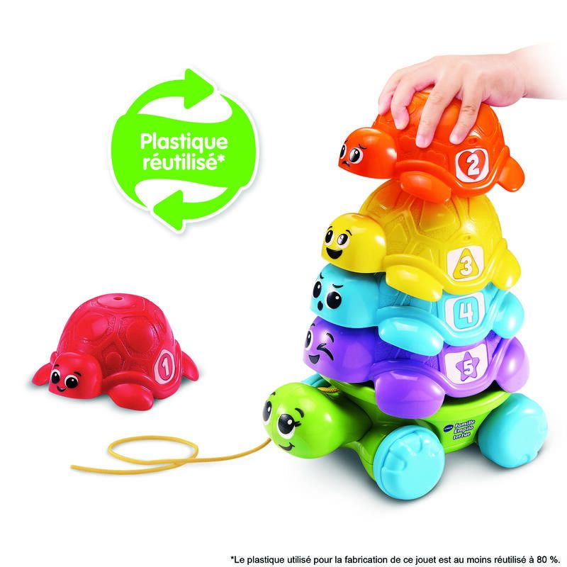 Famille Empilo Tortue Plastique Re Multicolore Vtech Baby Vtech Baby - vtech