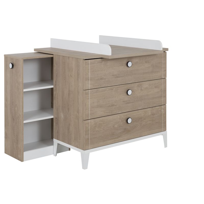 Commode 3 tiroirs Marcel Blanc - galipette