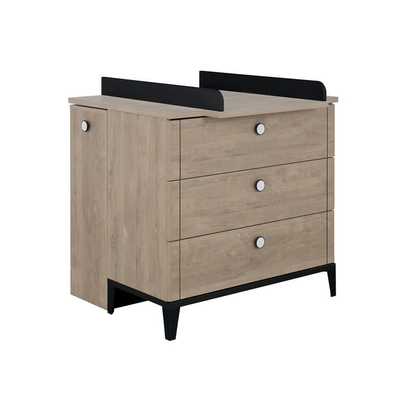 Commode 3 tiroirs Marcel Noir - galipette