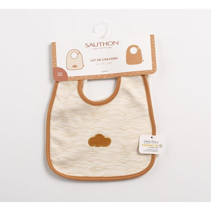 Bavoirs X2 Orsino - sauthon baby deco