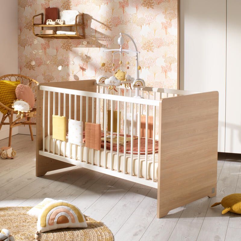 Lit bébé évolutif 70x140cm Vanille - sauthon
