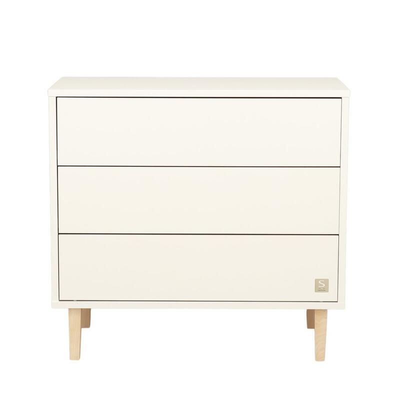 Commode 3 tiroirs Paloma Blanc - sauthon