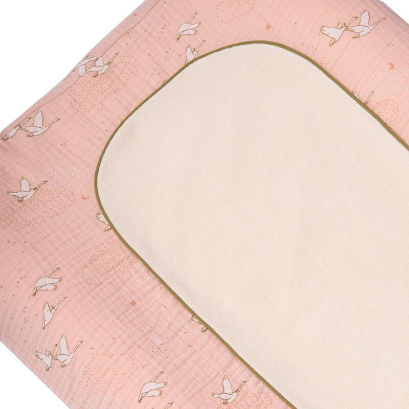 Matelas A Langer La Petite Ecole De Danse Rose/Crme Moulin Roty La Petite Cole De Danse - moulin roty