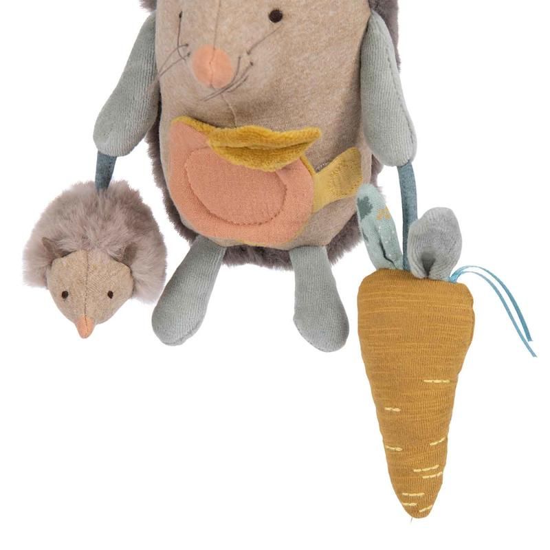 Herisson Dactivites A Suspendre Multicolore Trois Petits Lapins - moulin roty