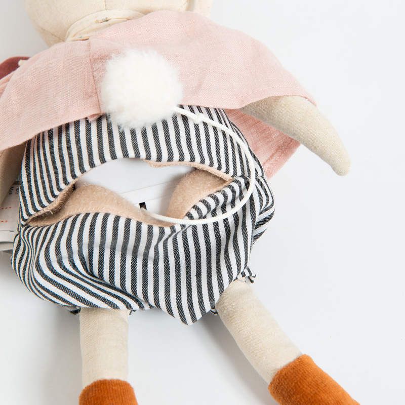 Poupee Musique Lapin Apres La Pluie Multicolore - moulin roty