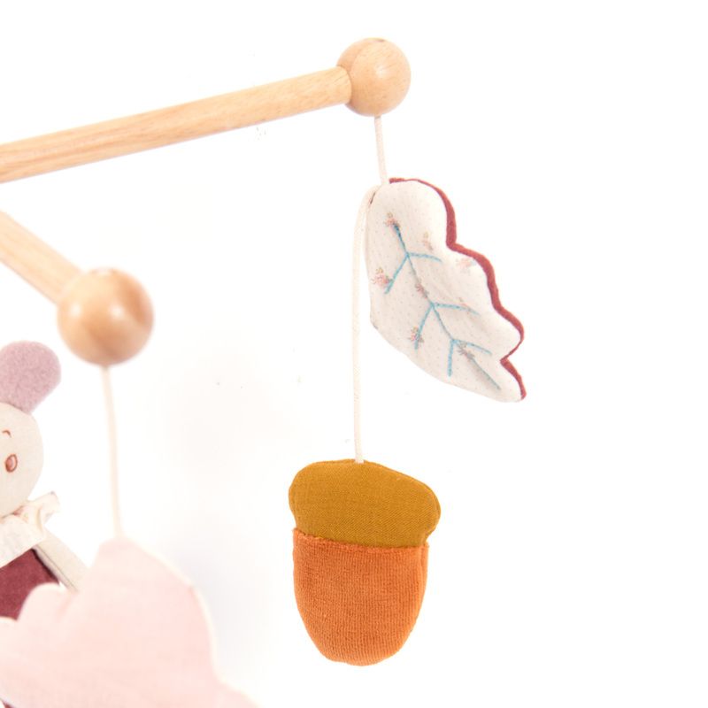 Mobile Musical Bois Multicolore Apres La Pluie - moulin roty