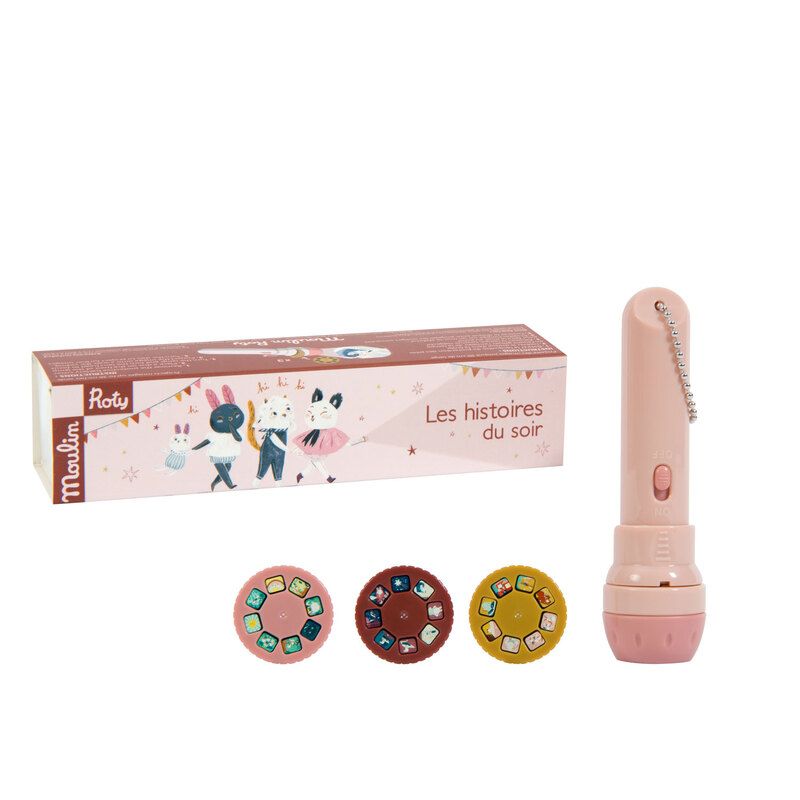Lampe A Histoires Apres La Pluie Emb/10 Rose - moulin roty