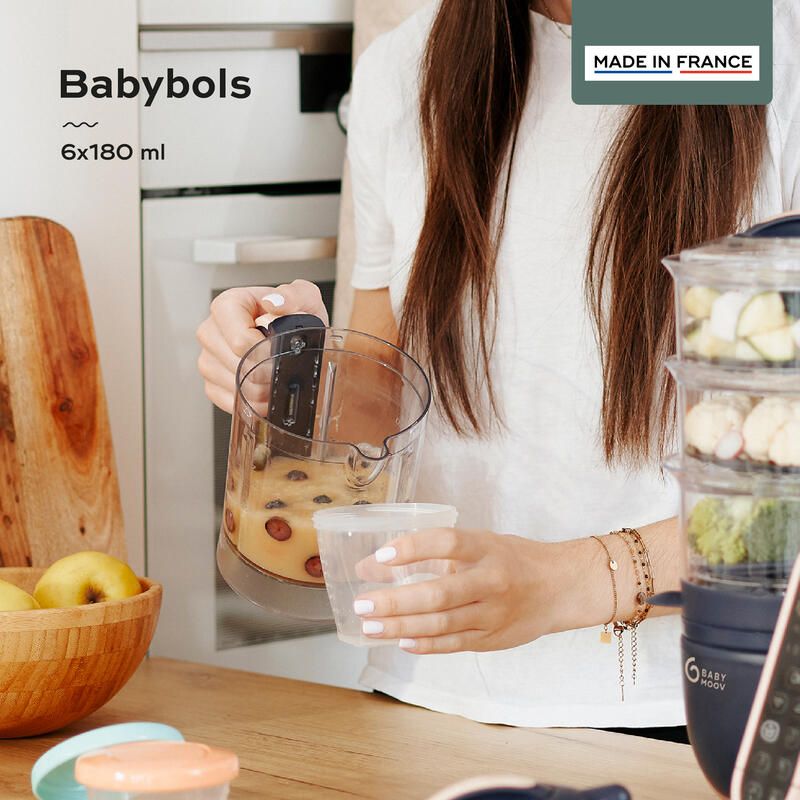 Pots de conservation Babybols - Lot de 6x180ml - babymoov