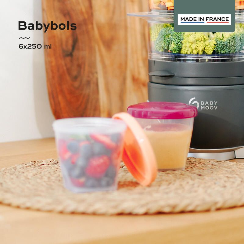 Pots de conservation Babybols - Lot de 6x250ml - babymoov