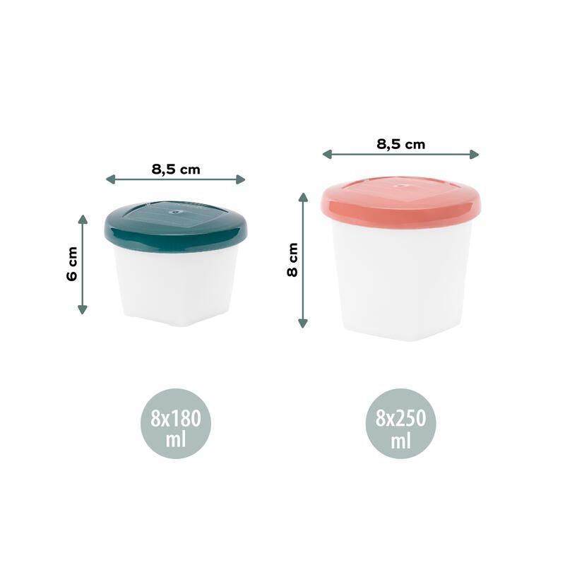 Pots de conservation Babybols biosourcés - Lot de 16 - babymoov