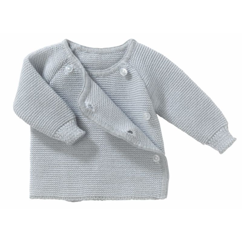 Brassiere Maille Gris Naissance - bebe9 creation