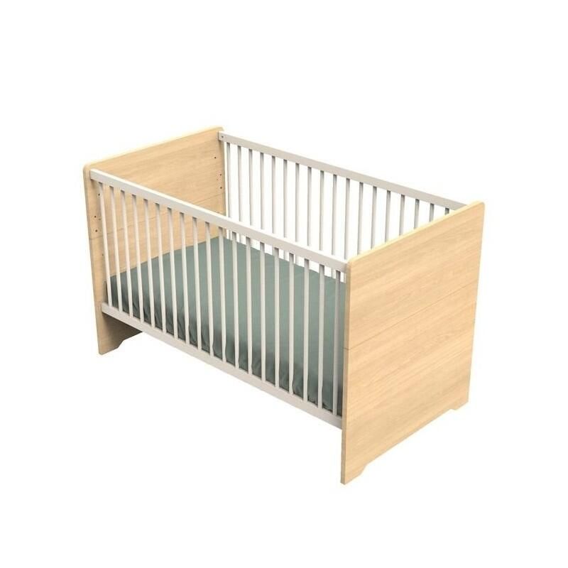 Chambre Duo Vanille Lit bébé évolutif 70x140cm + Commode - sauthon
