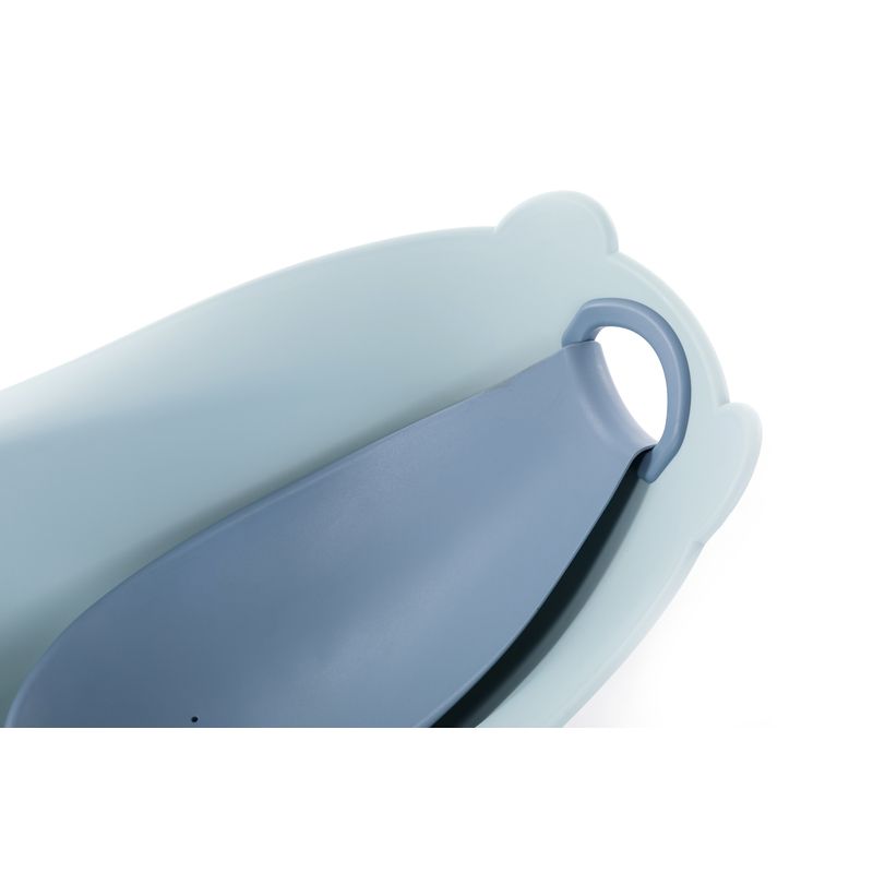 Baignoire Ourson Sage Bleu Pastel Support Baignoire Ourson Bojungle - bojungle